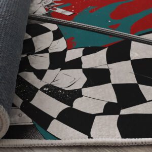 Demon Slayer rug close view