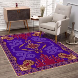 Disney Aladdin-inspired magic carpet rug for charming princess-themed decor