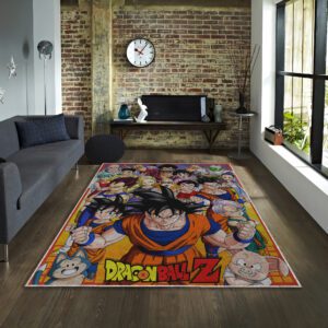 Dragon Ball-themed poster rug for anime enthusiasts