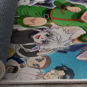 Hunter x Hunter rug for anime fans featuring Gon and Killua