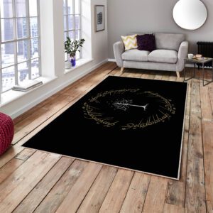 Lord of the Rings-inspired rug for fantasy-themed home decor