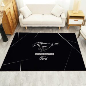 Rug featuring Ford Mustang design – automotive and car enthusiast decoration