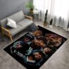 Rug featuring Hip-Hop Legends Rug featuring Ice Cube, Biggie Smalls, and Tupac in a living room