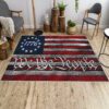 Rug featuring “We The People” 1776 design with American flag – historical and patriotic home decor