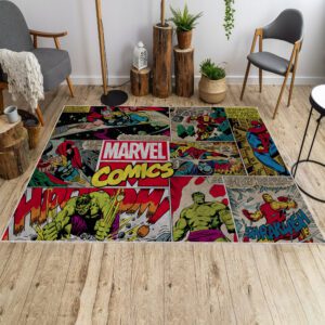  Spider-Man, Captain America Rug